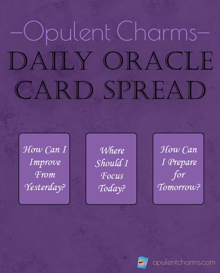 Daily oracle card spread for daily oracle card reading to improve focus and prepare for tomorrow
